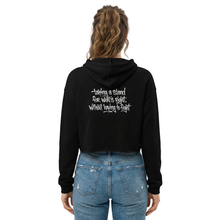 Load image into Gallery viewer, COURAGE BWR - Women's Crop Hoodie