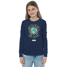 Load image into Gallery viewer, One World One Family - Youth Long Sleeve Shirt