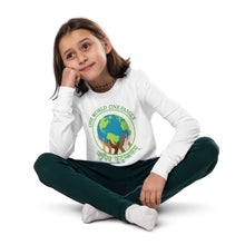Load image into Gallery viewer, We Hold Up the World - Youth Long Sleeve Shirt