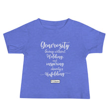 Load image into Gallery viewer, 21. GENEROSITY CMG - Infant T-Shirt