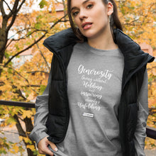 Load image into Gallery viewer, 21. GENEROSITY CMG - Women's Long Sleeve Shirt