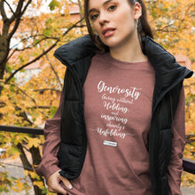 Load image into Gallery viewer, 21. GENEROSITY CMG - Women's Long Sleeve Shirt