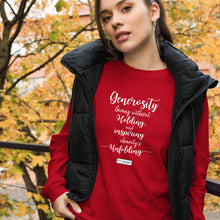 Load image into Gallery viewer, 21. GENEROSITY CMG - Women's Long Sleeve Shirt
