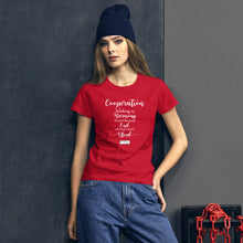 Load image into Gallery viewer, 34. COOPERATION CMG - Women's Fitted T-Shirt