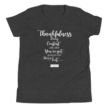 Load image into Gallery viewer, 13. THANKFULNESS CMG - Youth T-Shirt