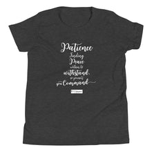 Load image into Gallery viewer, 19. PATIENCE CMG - Youth T-Shirt