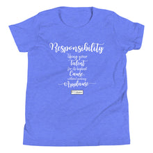 Load image into Gallery viewer, 44. RESPONSIBILITY CMG - Youth T-Shirt