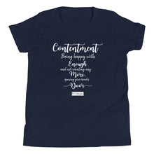 Load image into Gallery viewer, 50. CONTENTMENT CMG - Youth T-Shirt