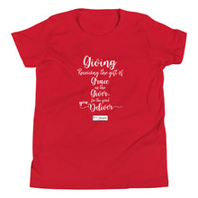 Load image into Gallery viewer, 39. GIVING CMG - Youth T-Shirt
