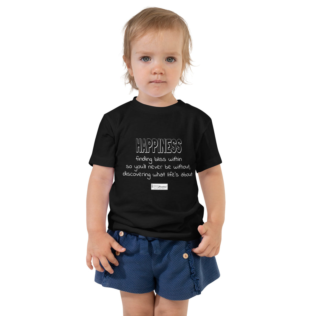 33. HAPPINESS BWR - Toddler T-Shirt