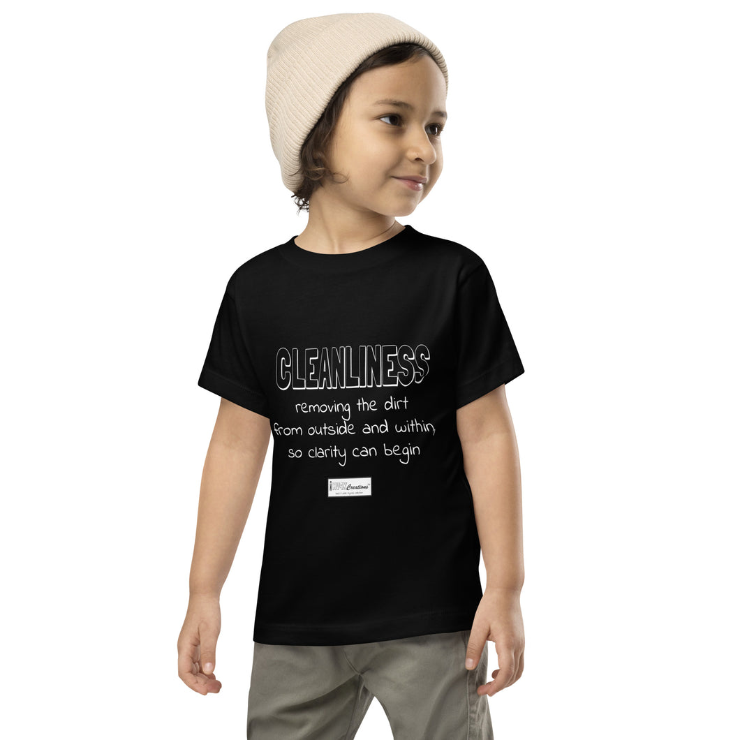 55. CLEANLINESS BWR - Toddler T-Shirt