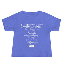 Load image into Gallery viewer, 50. CONTENTMENT CMG - Infant T-Shirt
