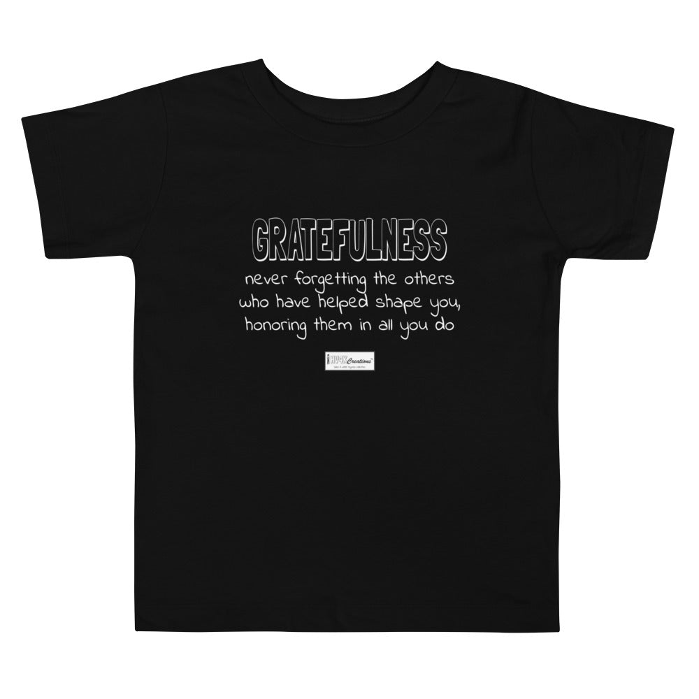 93. GRATEFULNESS BWR - Toddler T-Shirt