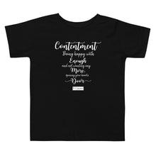 Load image into Gallery viewer, 50. CONTENTMENT CMG - Toddler T-Shirt
