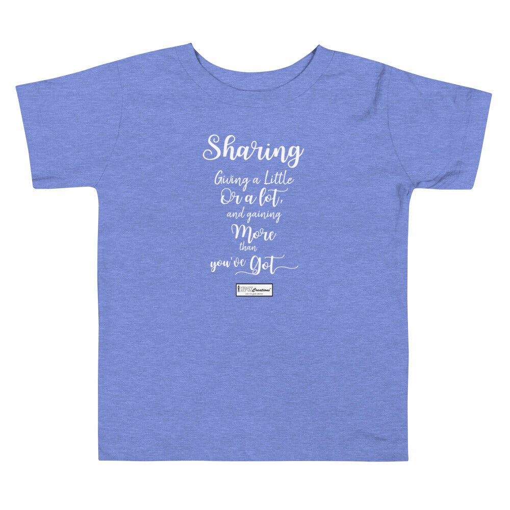 9. SHARING CMG - Toddler T-Shirt