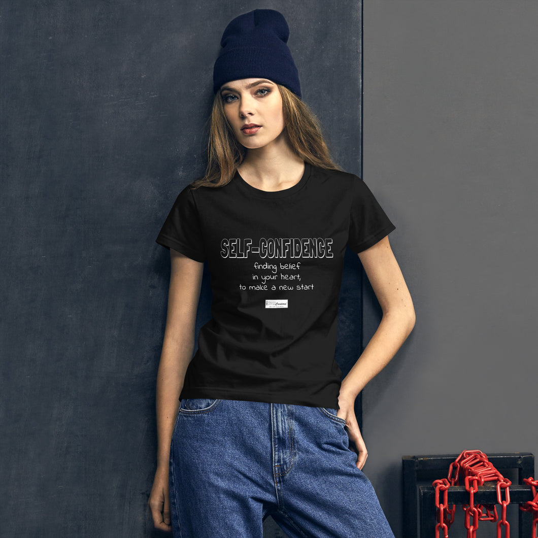 8. SELF-CONFIDENCE BWR - Women's Fitted T-Shirt