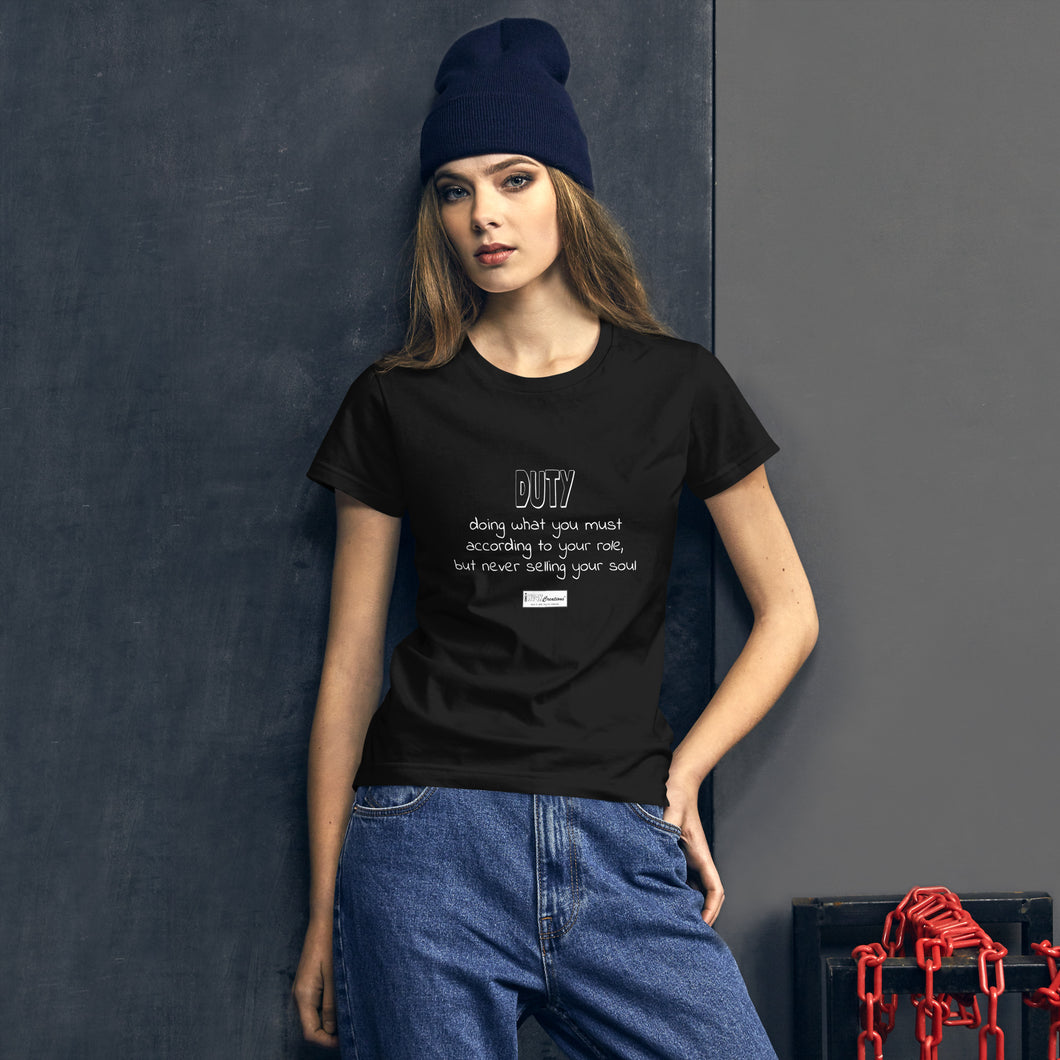 49. DUTY BWR - Women's Fitted T-Shirt