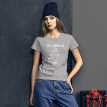 Load image into Gallery viewer, 13. THANKFULNESS CMG - Women&#39;s Fitted T-Shirt
