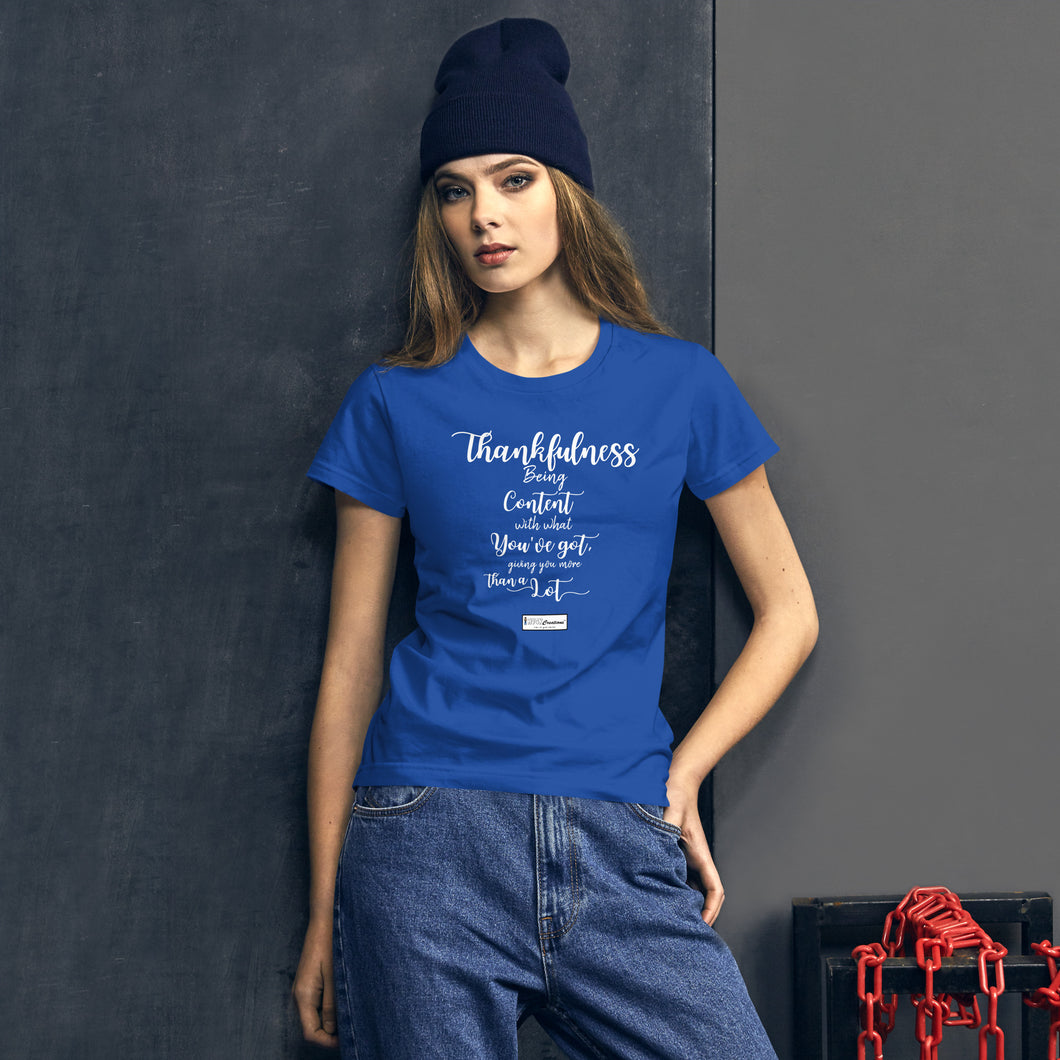 13. THANKFULNESS CMG - Women's Fitted T-Shirt