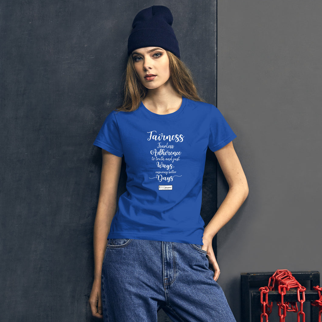 87. FAIRNESS CMG - Women's Fitted T-Shirt