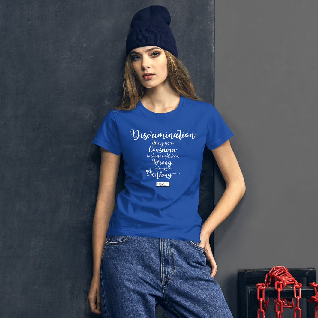 92. DISCRIMINATION CMG - Women's Fitted T-Shirt