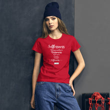 Load image into Gallery viewer, 67. SELFLESSNESS CMG - Women&#39;s Fitted T-Shirt
