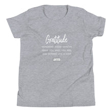 Load image into Gallery viewer, 30. GRATITUDE CMG - Youth T-Shirt
