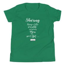 Load image into Gallery viewer, 9. SHARING CMG - Youth T-Shirt
