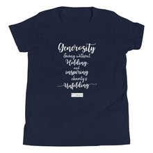 Load image into Gallery viewer, 21. GENEROSITY CMG - Youth T-Shirt
