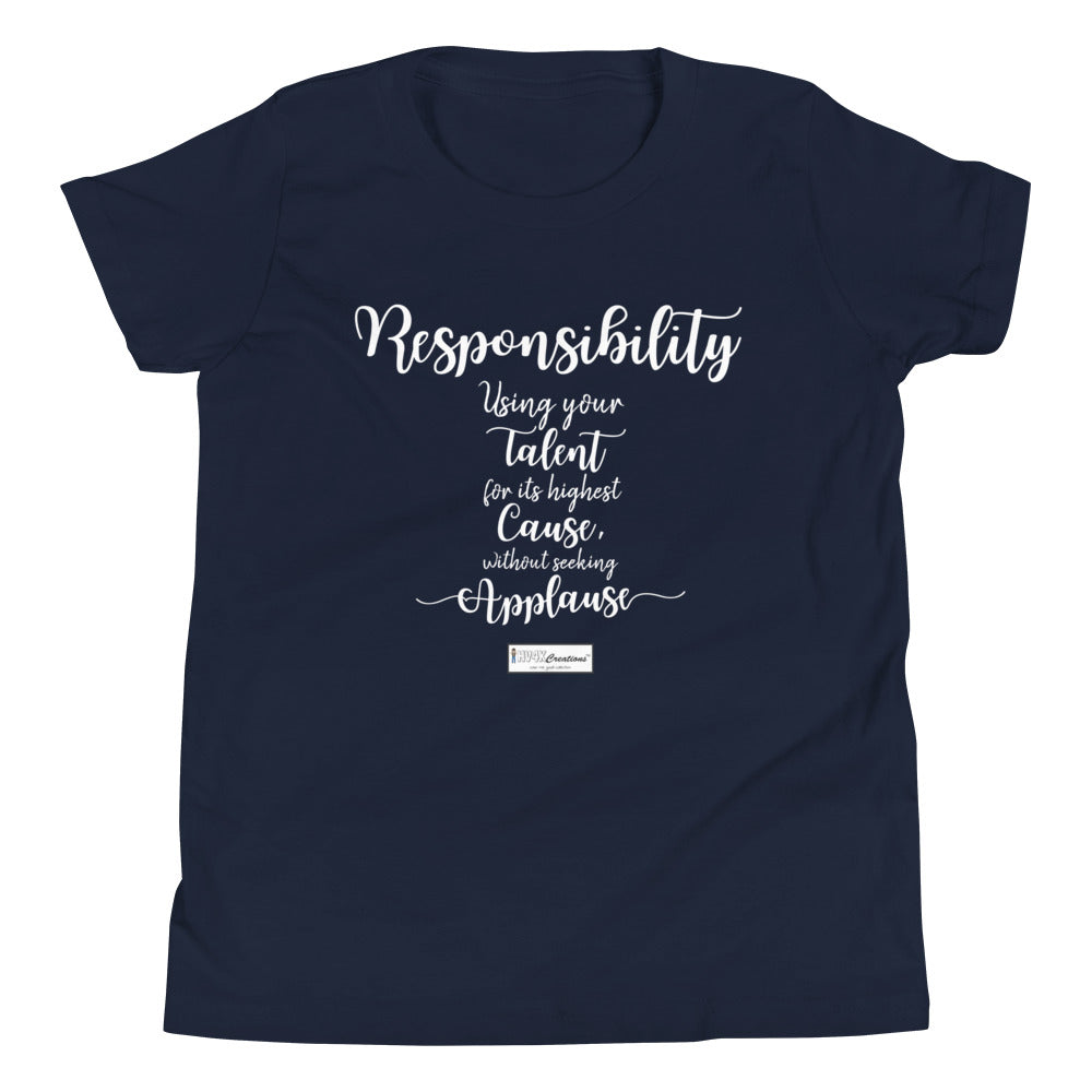 44. RESPONSIBILITY CMG - Youth T-Shirt